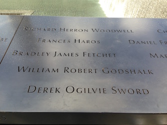 Bronze Panels at the September 11 Memorial - Photo: The Metropolitan Spirit